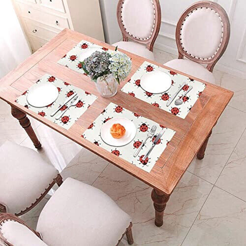 Set de table Coccinelle noir en polyester 45.7x30.5 cm variant 4 