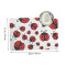 Set de table Coccinelle blanc en polyester 4 pièces 45.7x30.5 cm - miniature variant 1