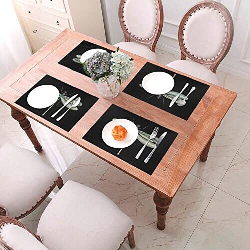 Set de table Libellule noir en polyester 45.7x30.5 cm variant 4 