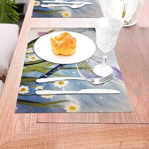 Set de table Libellule noir en polyester 45.7x30.5 cm variant 3 