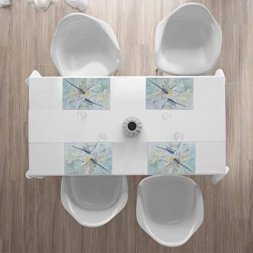 Set de table Libellule blanc en polyester 4 pièces 45.7x30.5 cm variant 4 