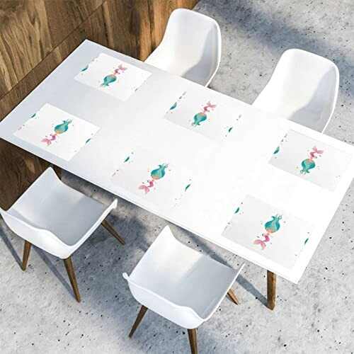 Set de table Sirène mermaid en polyester 6 pièces 45.7x30.5 cm variant 7 