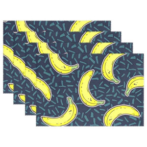 Set de table Banane en polyester 30.5x45.7 cm