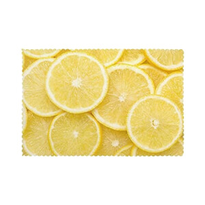 Set de table Citron jaune en polyester 6 pièces 45.7x30.5 cm