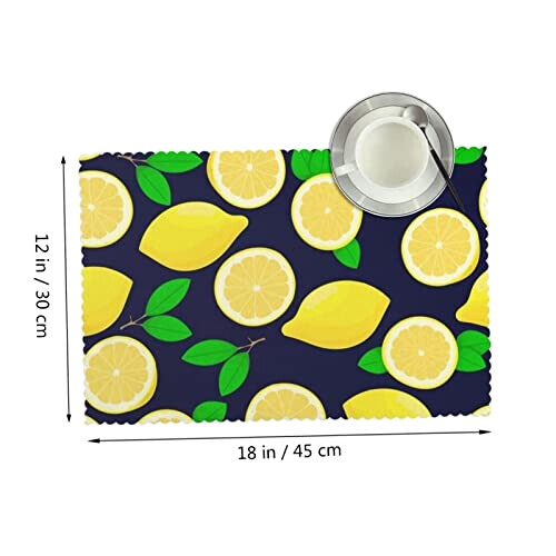 Set de table Citron en polyester 4 pièces 30.5x45.7 cm variant 0 