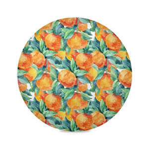 Set de table Orange Fruit orange en polyester 6 pièces 39 cm