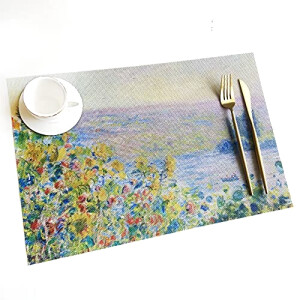 Set de table Fleur parterre de s À vétheuil en pvc 6 pièces 45x30 cm