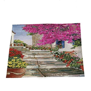 Set de table Fleur style en coton 45x32 cm