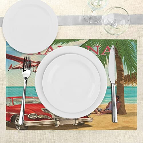 Set de table Plage standard en polyester 30 cm variant 1 