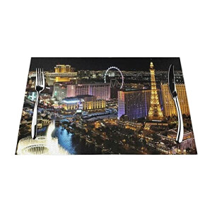 Set de table Las Vegas night view en polyester 45x30 cm