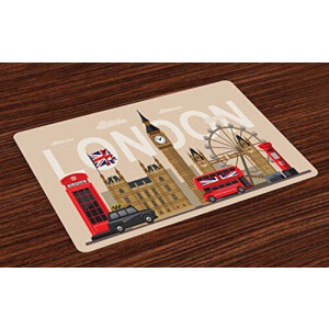 Set de table Londres standard en polyester 30 cm