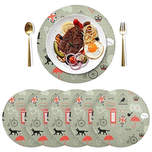 Set de table Londres en polyester 39 cm variant 1 