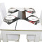 Set de table Londres rouge en polyester 30.5x30.5 cm - miniature variant 3