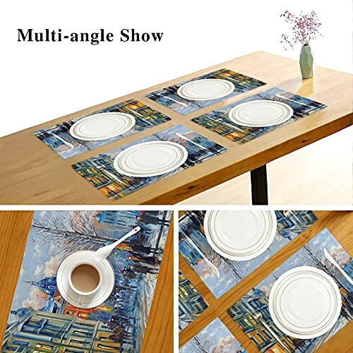 Set de table Londres multicolore en polyester 45.7x30.5 cm variant 4 