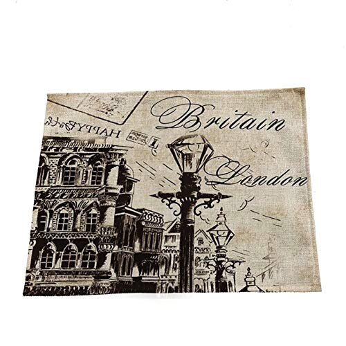 Set de table Londres style en coton 45x32 cm