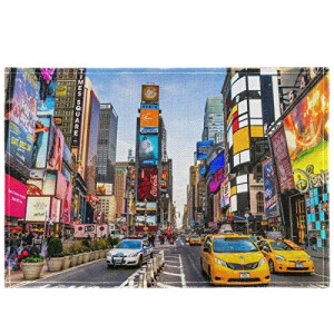 Set de table New York multicolore en polyester 45.7x30.5 cm