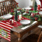 Set de table Noël rouge en polyester 4 pièces 30x45 cm - miniature variant 2