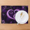 Set de table Coeur violets en polyester 6 pièces 45.7x30.5 cm - miniature variant 6