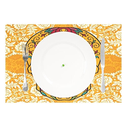 Set de table Tête de mort multicolore en polyester 30.5x45.7 cm variant 0 