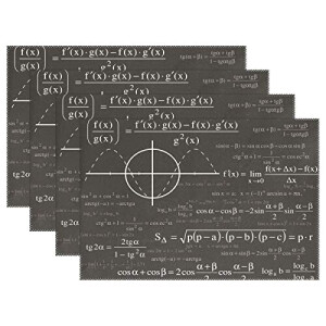 Set de table Mathématique en polyester 30.5x45.7 cm