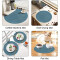 Set de table Rond lac bleu en coton 6 pièces 38 cm - miniature variant 6