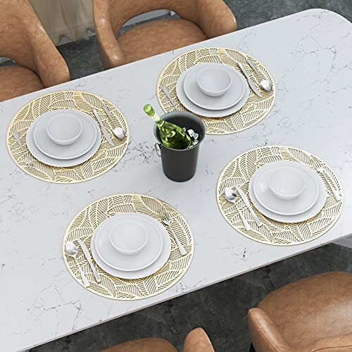 Set de table Rond en pvc 4 pièces 38 cm variant 3 