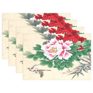 Set de table Chinois multicolore en polyester 30.5x45.7 cm