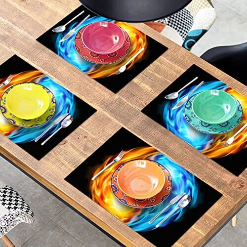 Set de table Chinois multicolore 1 pièces 30x45 cm variant 5 