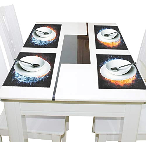 Set de table Yin Yang multicolore en polyester 30.5x45.7 cm variant 2 