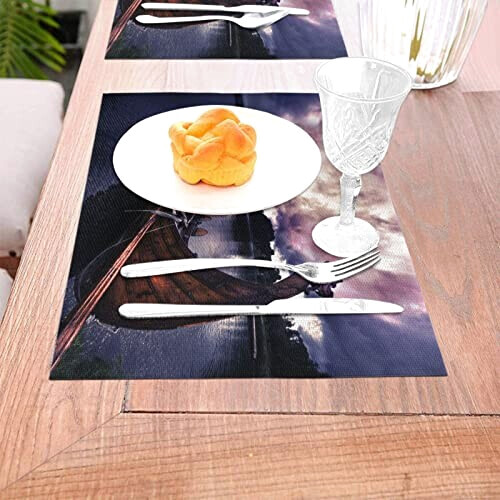 Set de table Viking blancs en pvc 6 pièces variant 3 