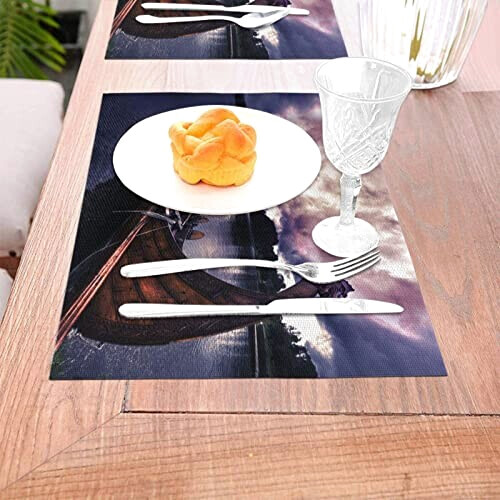 Set de table Viking blanc en polyester 1 pièces 45.7x30.5 cm variant 3 