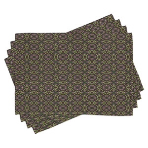 Set de table Celtique violet vert en polyester 30x45 cm