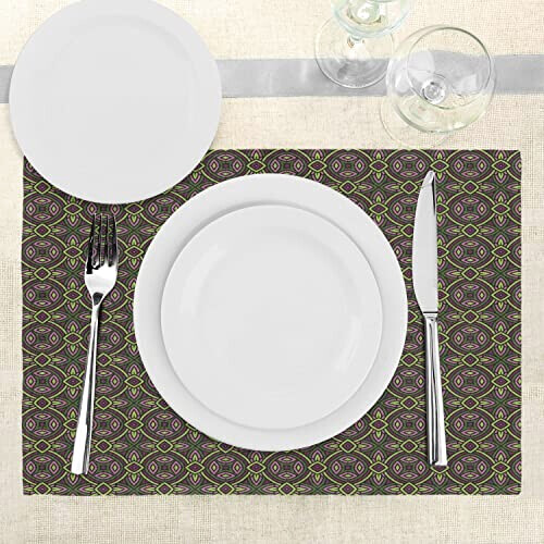 Set de table Celtique violet vert en polyester 30x45 cm variant 1 