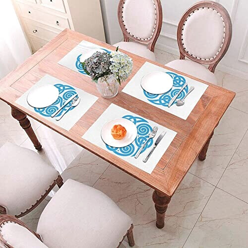 Set de table Celtique noir en pvc 6 pièces 30x45 cm variant 4 