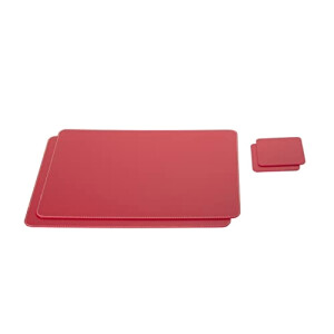 Set de table rouge 2 pièces 40x30 cm