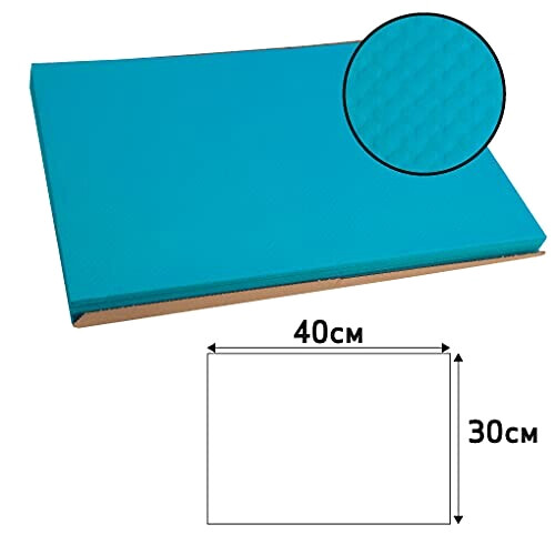 Set de table bleu turquoise 40x30 cm variant 2 