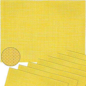 Set de table jaune en plastique 8 pièces 45x30 cm