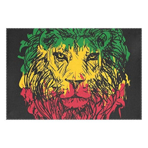 Set de table Lion multicolore en polyester 30.4x45.7 cm