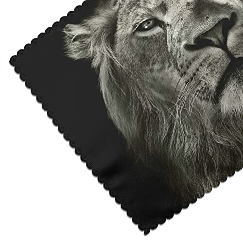 Set de table Lion noir en polyester 6 pièces 45x30 cm variant 2 